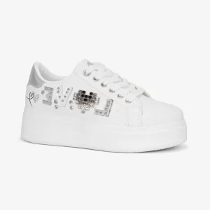Zapatillas Urbanas Mujer Ariana ZJY04-25Q2 Blanco /Plateado