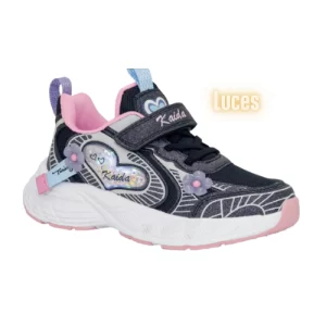 Zapatilla Kaida Negro Luces 5504-25Q4