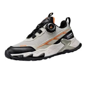 Zapatilla caparela niños beige negro F-0029