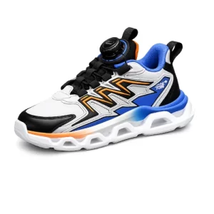 Zapatilla Caparela Niños Plomo Azul Naranja F-0032