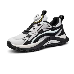 Zapatilla caparela niños plomo negro F-0027