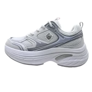 Zapatilla Caparela Dama CAP - 2618M Blanco con Plomo